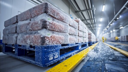 Cold storage plastic pallets
